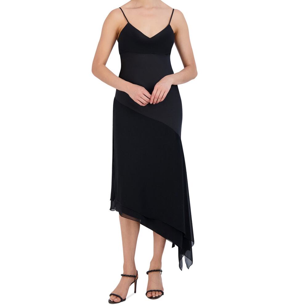 Women's Cowlneck Asymmetrical Dress BCBG NEW YORK XS